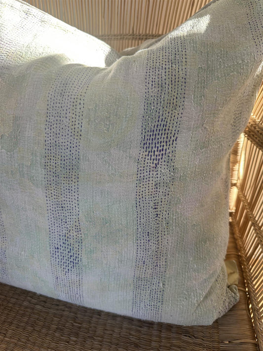 Putetrekk vintage kantha 50x50 cm Nr 104