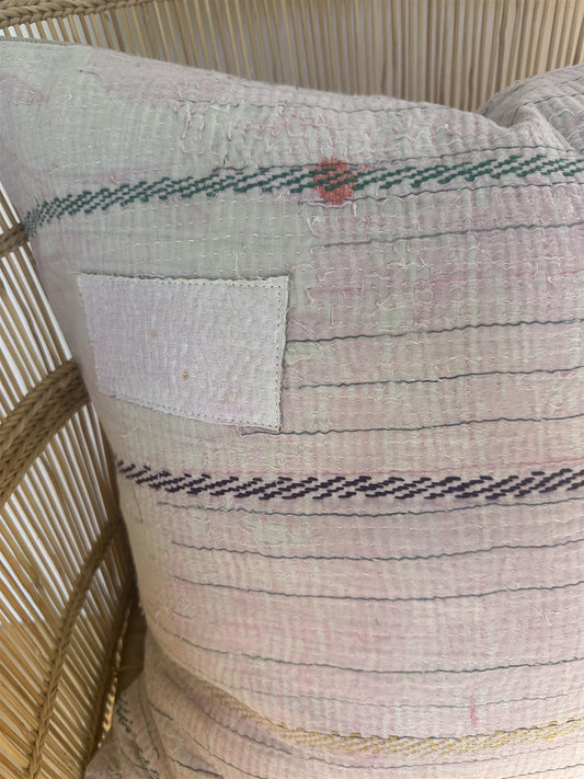 Putetrekk vintage kantha 50x50 cm Nr 101
