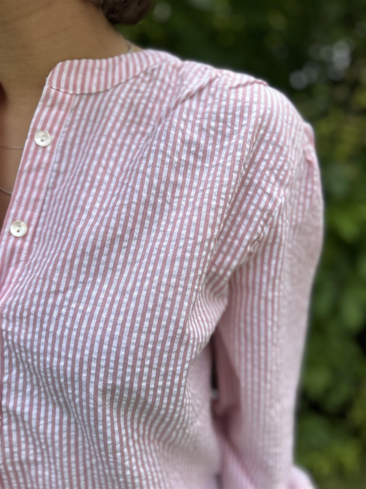 Line bluse pink stripe