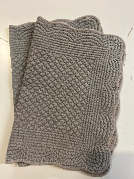 Spisebrikke avlang velur 35x50 cm Dove