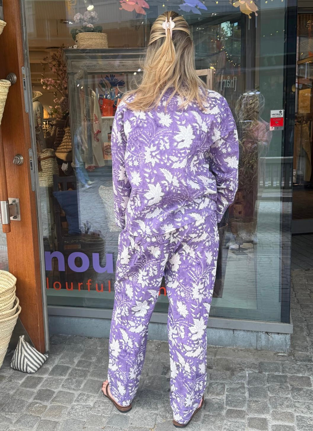 Pysjamas Colette purple