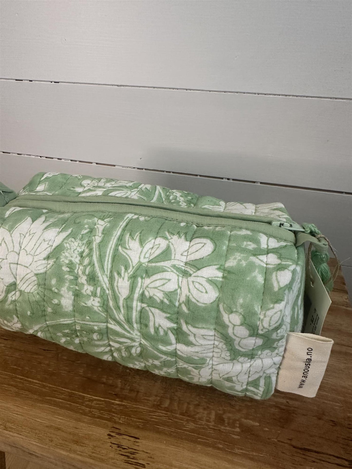 Sminkepung blokktrykket Colette green