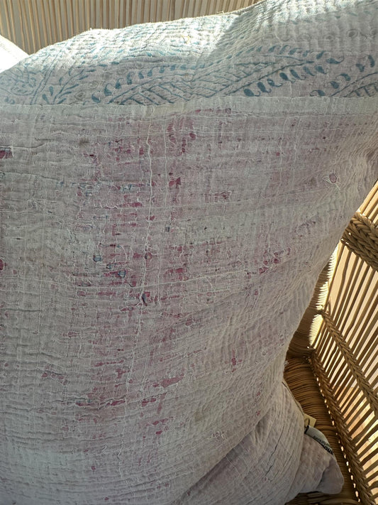 Putetrekk vintage kantha 50x50 cm Nr 103