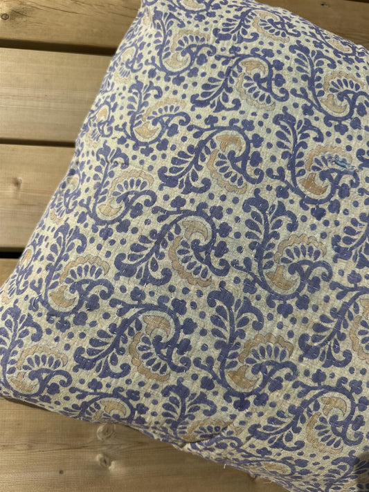 Putetrekk vintage kantha 50x50 cm Nr 119