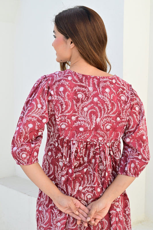Bandol smekkekjole rosso/powder pink