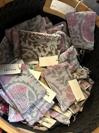 Pung vintage kantha medium assortert