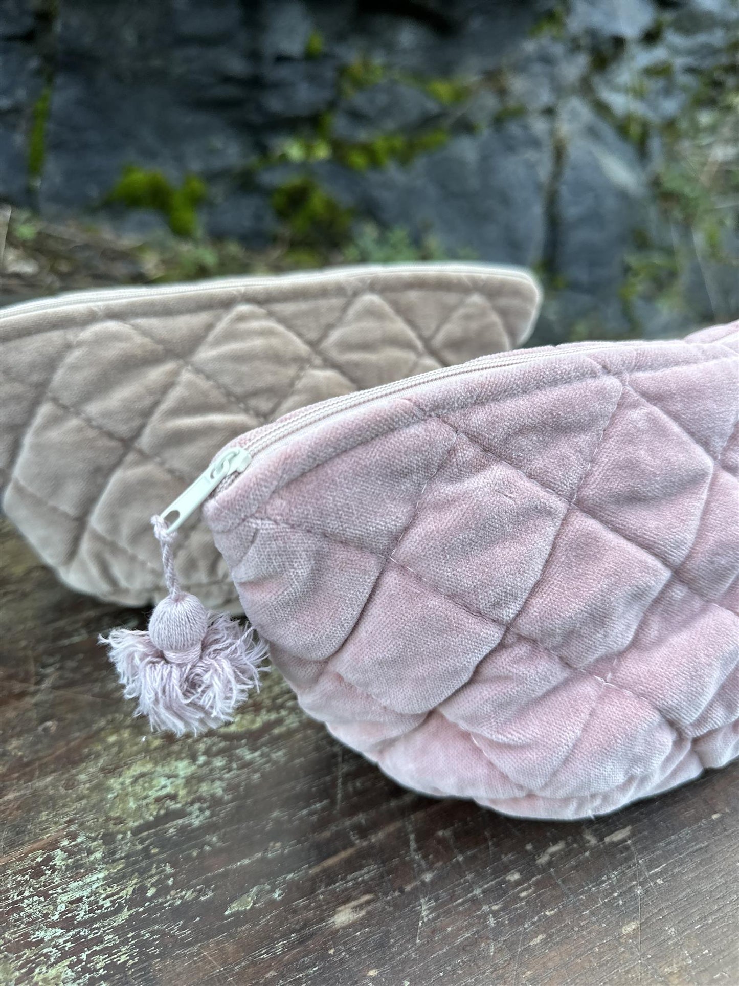 Sminkepung velur 15xH10 cm woodrose