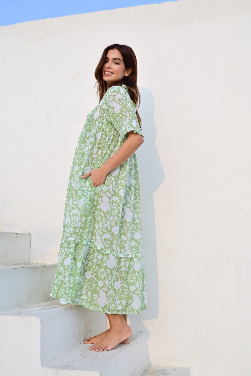 Lyon kjole bobbin grass green