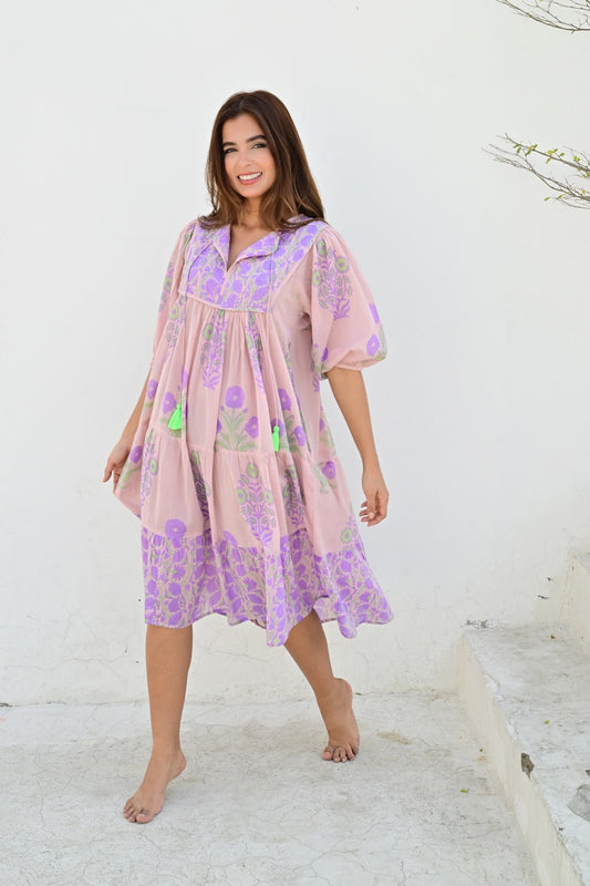 Antibes smekkekjole powder pink