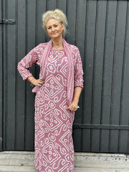 Cecilie skjerf bandani mauve