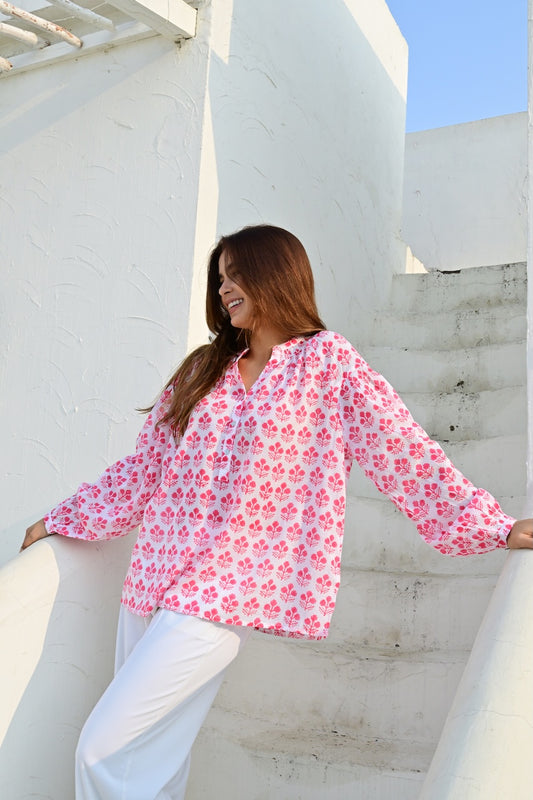 Eze bluse red