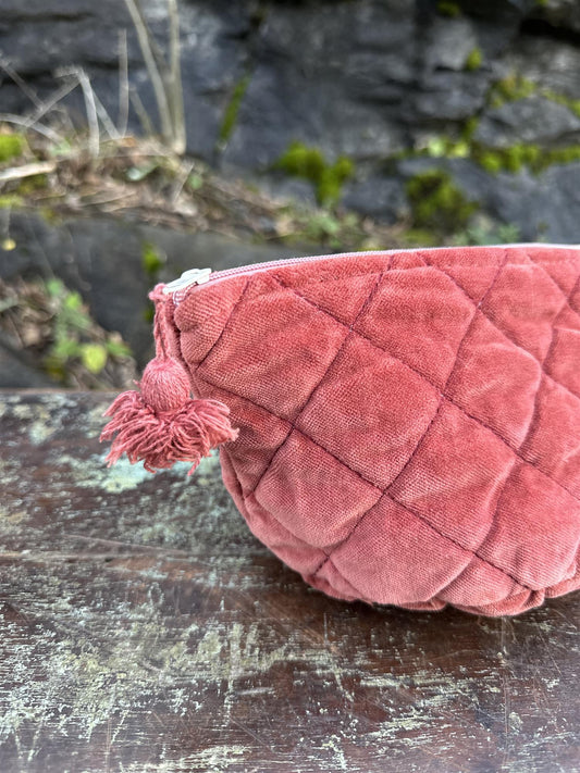Sminkepung velur 15xH10 cm Burgundy NY