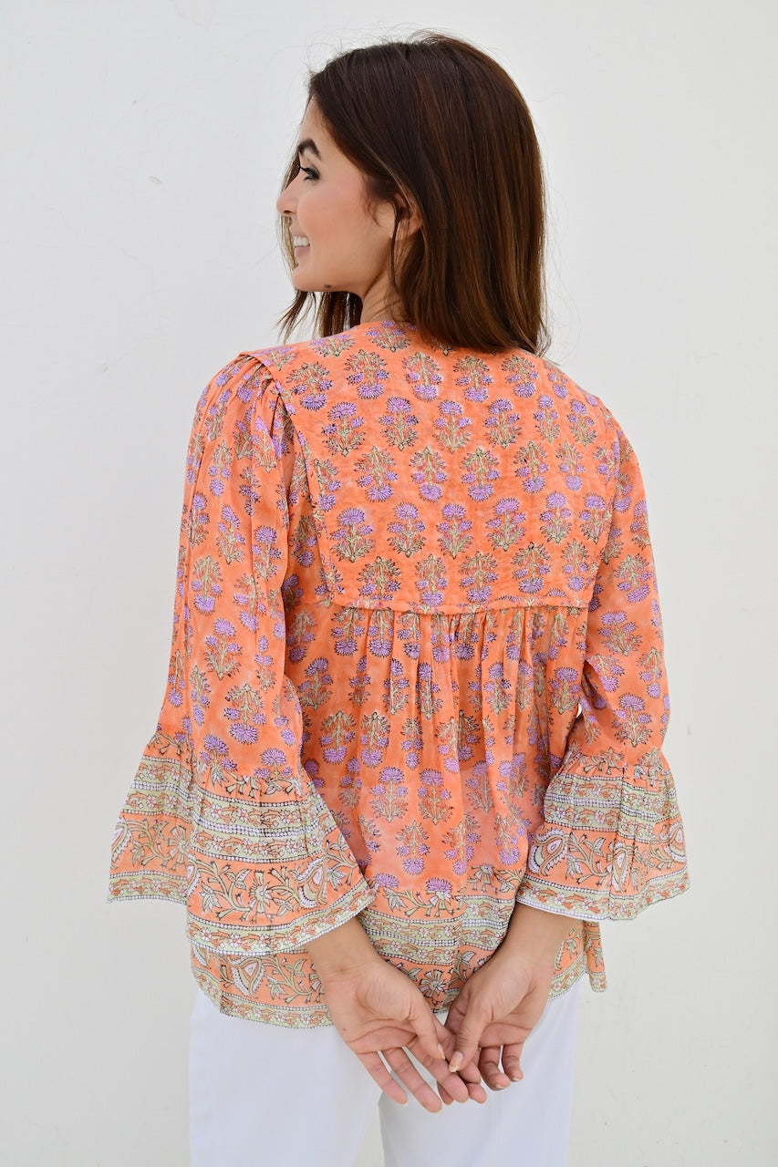 Avignon bluse orange