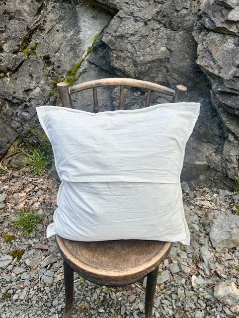 Vattert putetrekk blokktrykket 50 x 50 cm