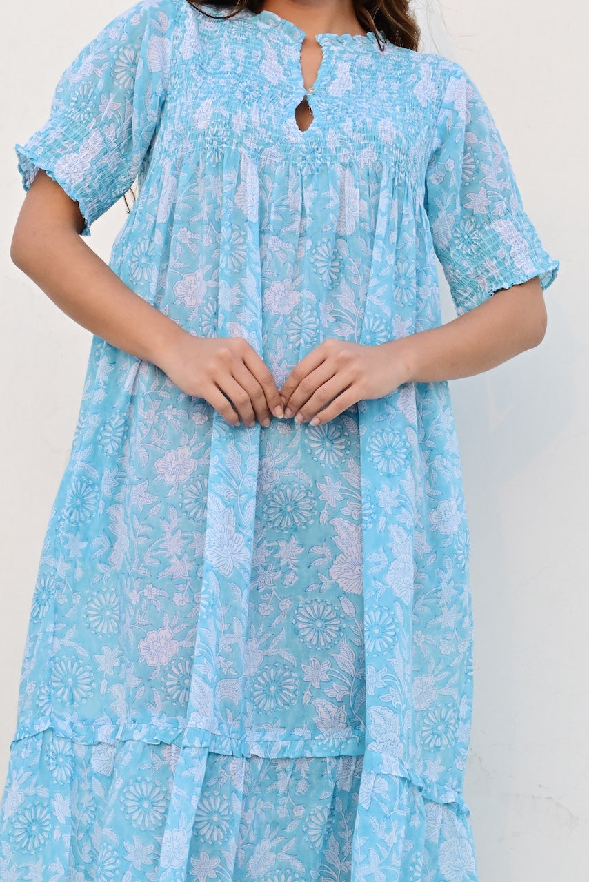 Lyon kjole bobbin ocean blue