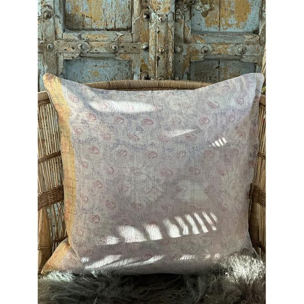 Putetrekk vintage kantha 50x50 cm Nr 90