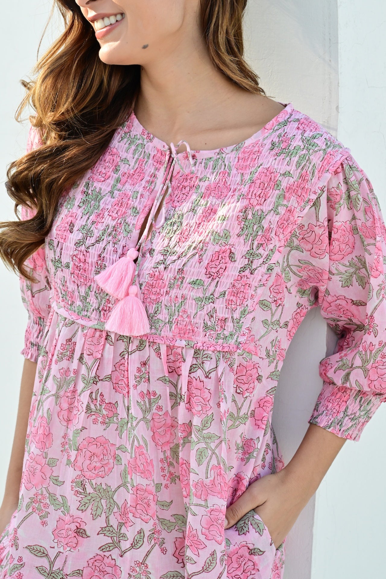 Montpellier smekkekjole bobbin pink