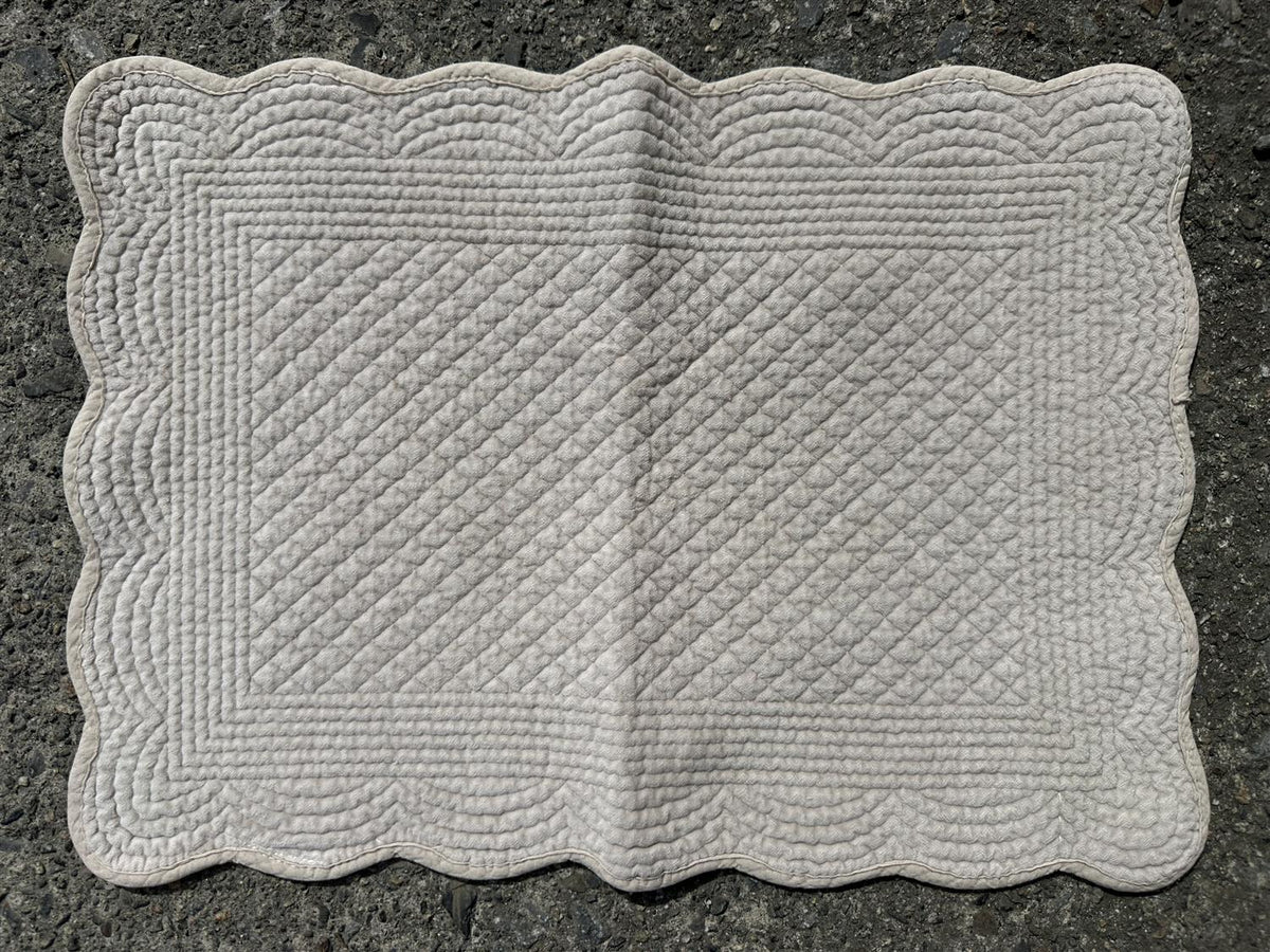 Spisebrikke velur 35x50 cm Grey beige
