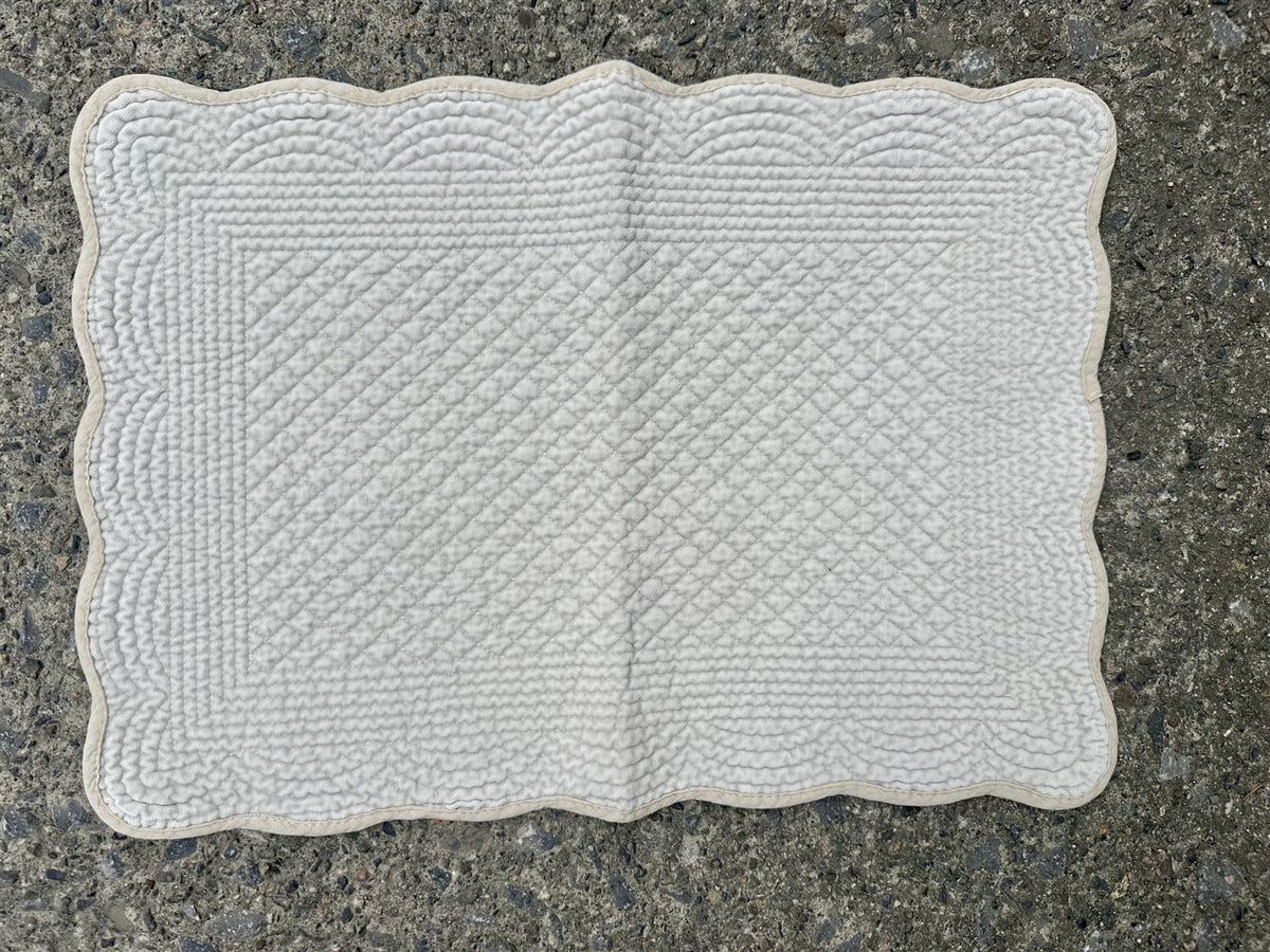 Spisebrikke avlang velur 35x50 cm Light blue