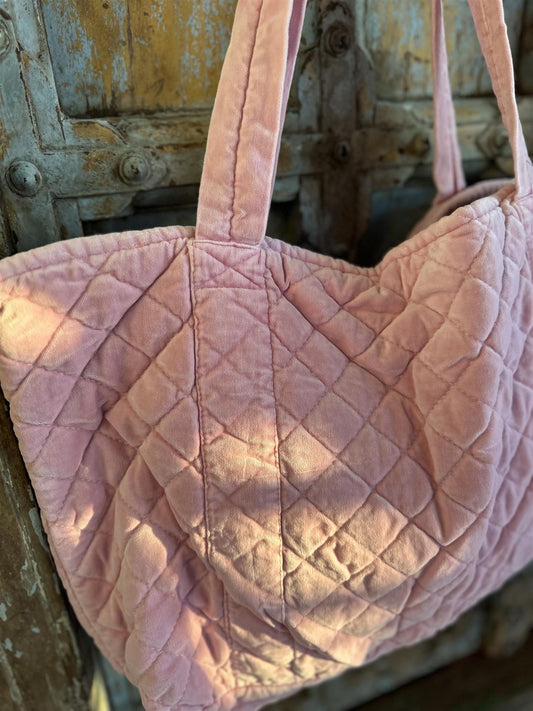 Bag velur Bubblegum Pink