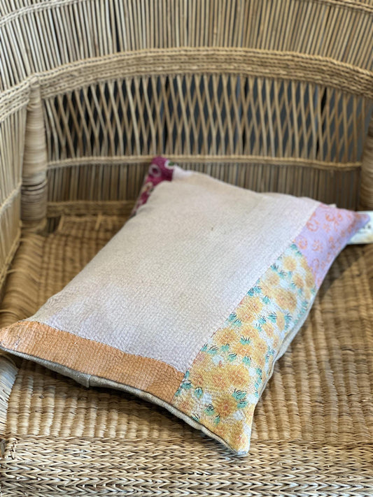 Putetrekk vintage kantha 30 x 40 cm Nr 59