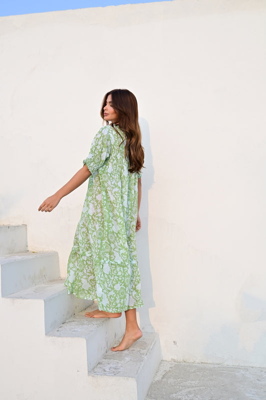 Lyon kjole bobbin grass green