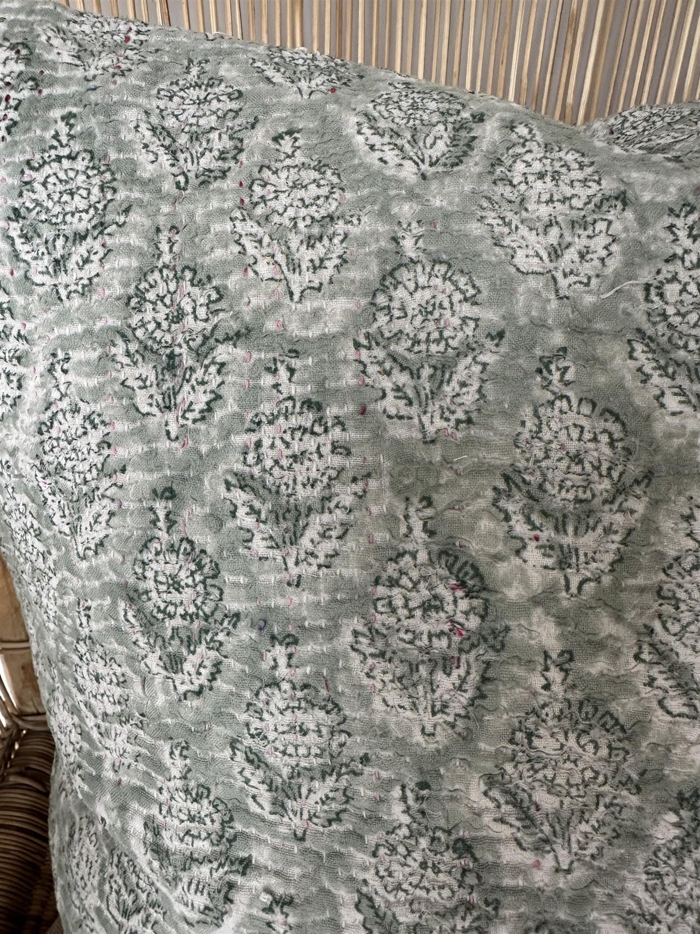 Putetrekk vintage kantha 50x50 cm Nr 110