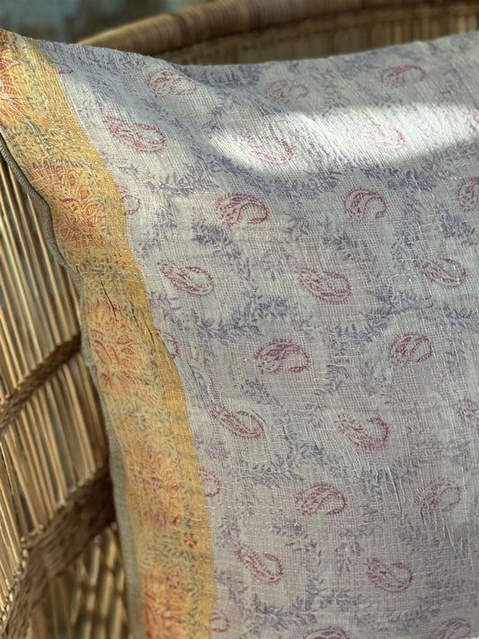 Putetrekk vintage kantha 50x50 cm Nr 90