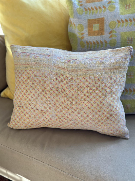 Putetrekk vintage kantha 30 x 40 cm Nr 67