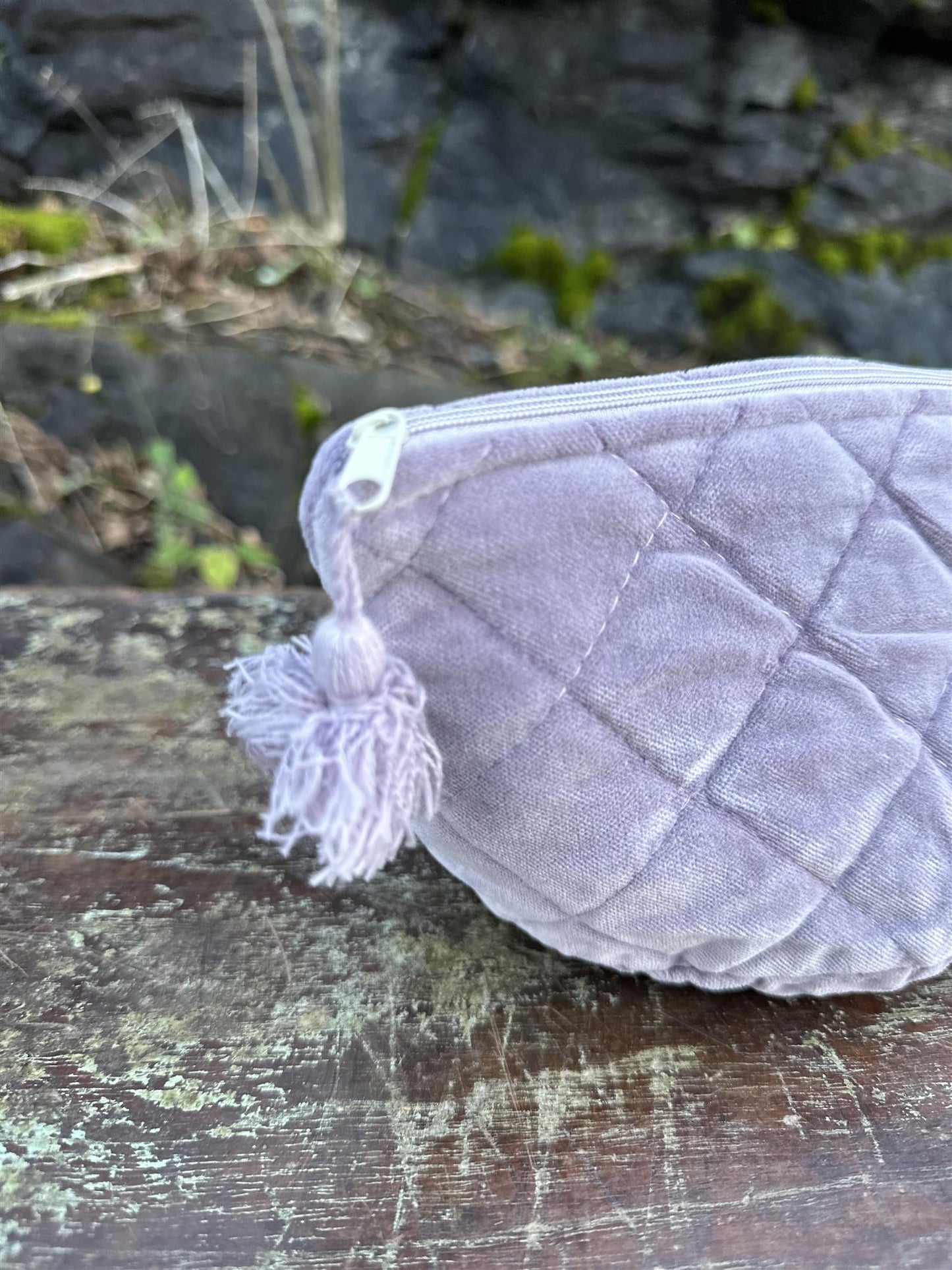 Sminkepung velur 15xH10 cm purple ash