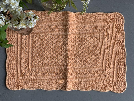 Spisebrikke bomull  35 x 50 cm cantaloupe