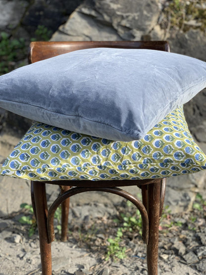 Putetrekk velur 50x50 cm Jeans blue