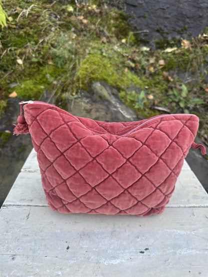 Toalettmappe velur Burgundy NY