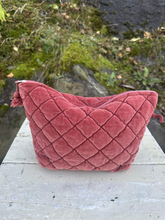 Toalettmappe velur Burgundy NY