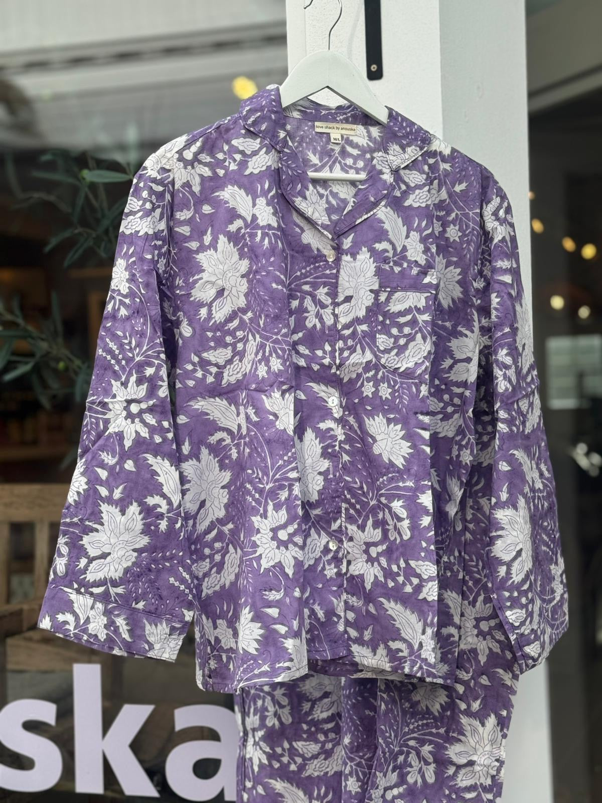 Pysjamas Colette purple