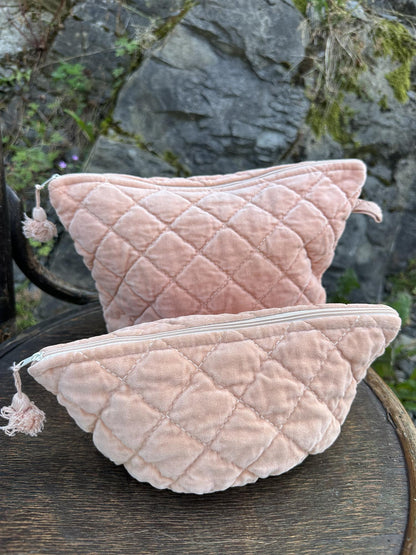 Sminkepung velur 15xH10 cm Peach bloom