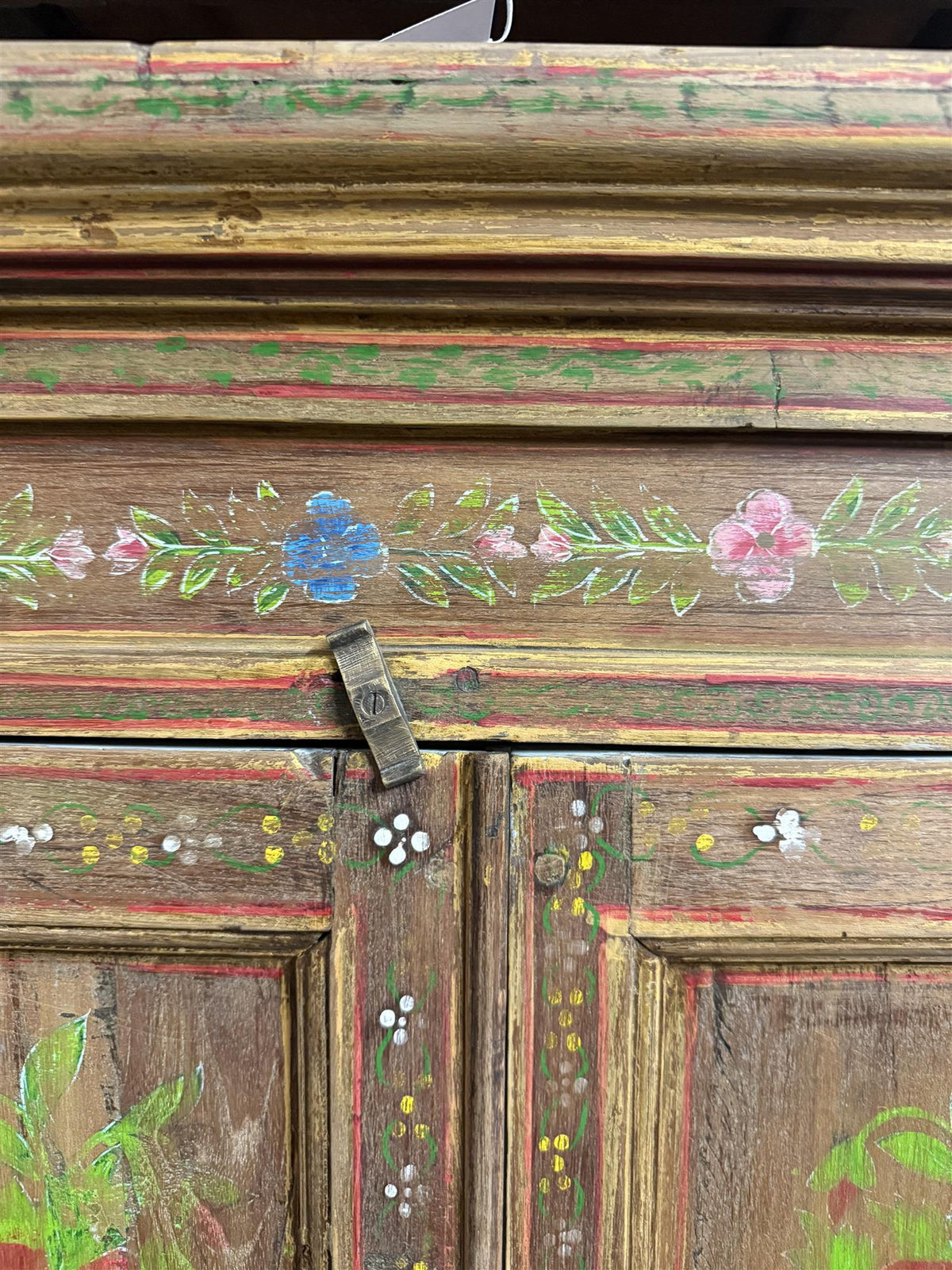 Skap vintage 2 dører natur H153 cm