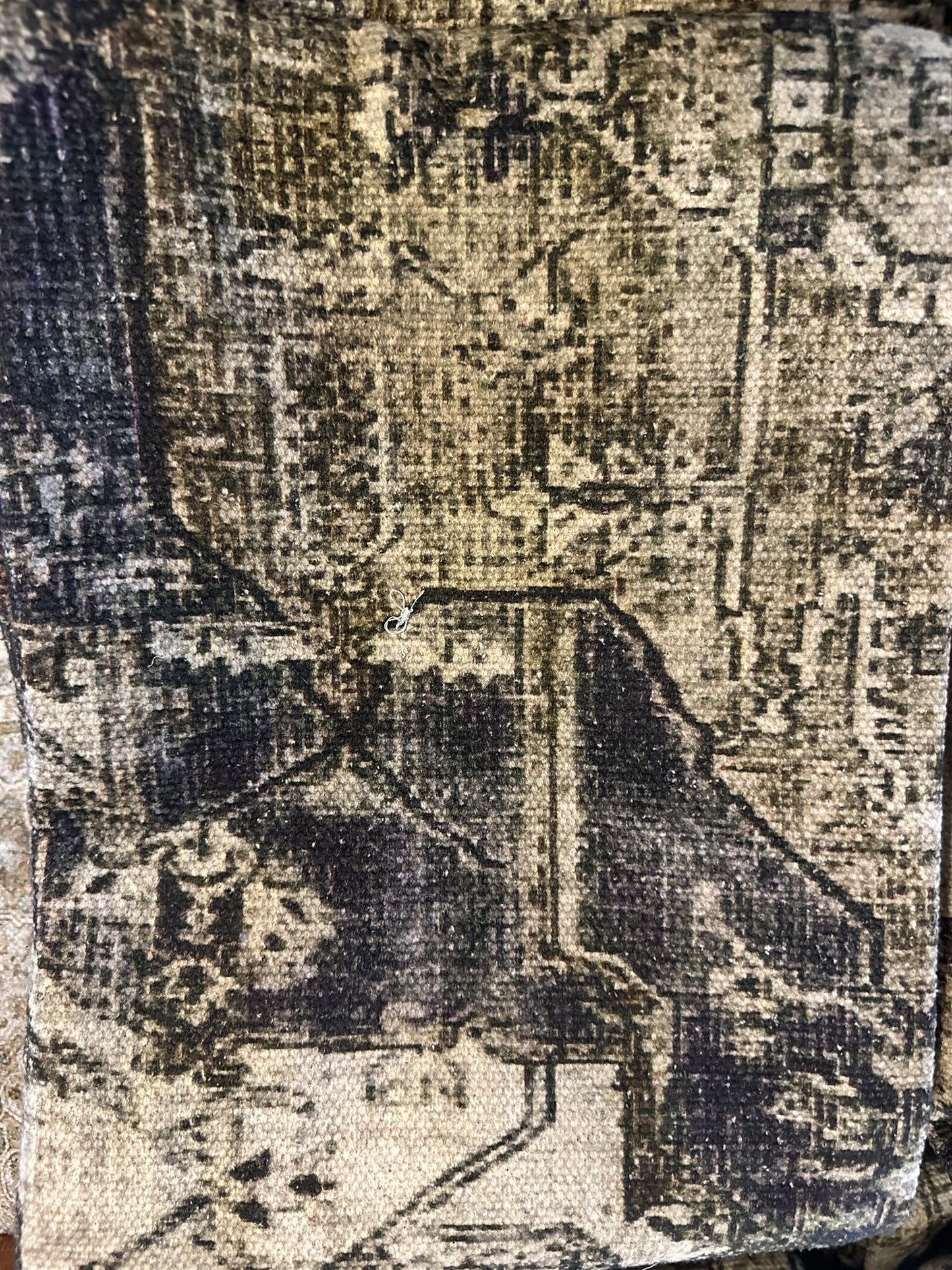Gulvteppenatur/sort 120 x 180 cm