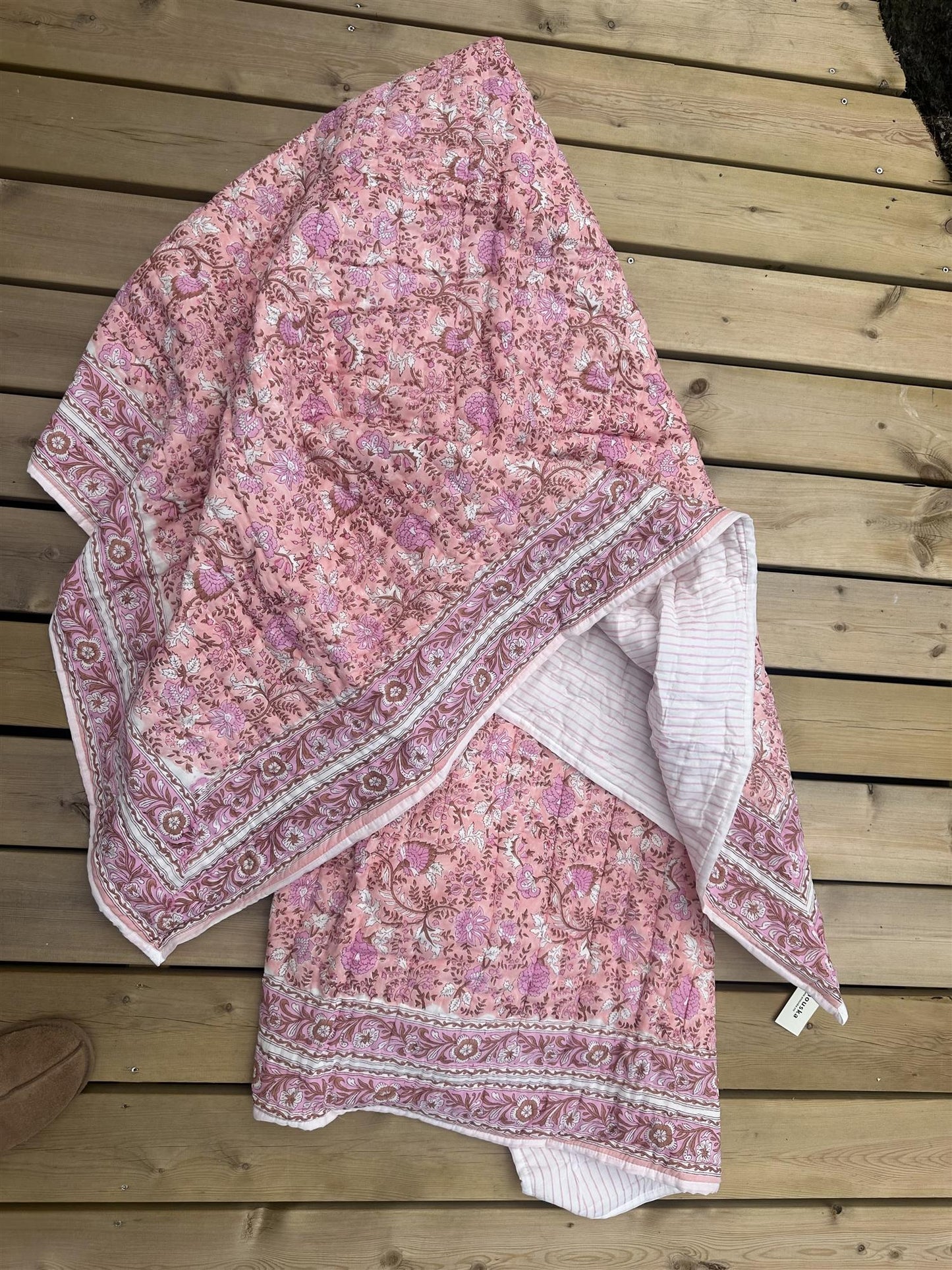 Quilt Fleur pink 150 x 250 cm