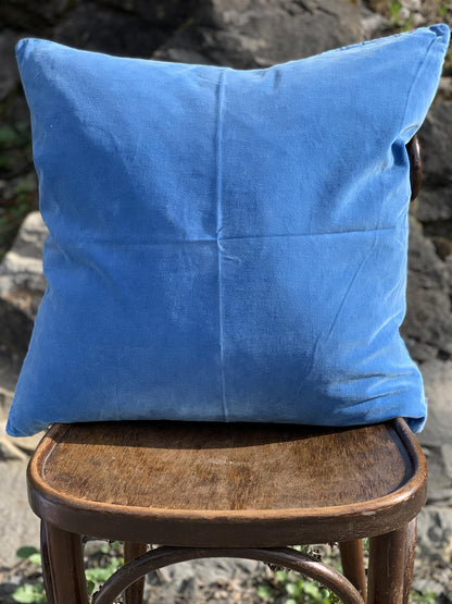 Putetrekk velur 50x50 cm greek blue