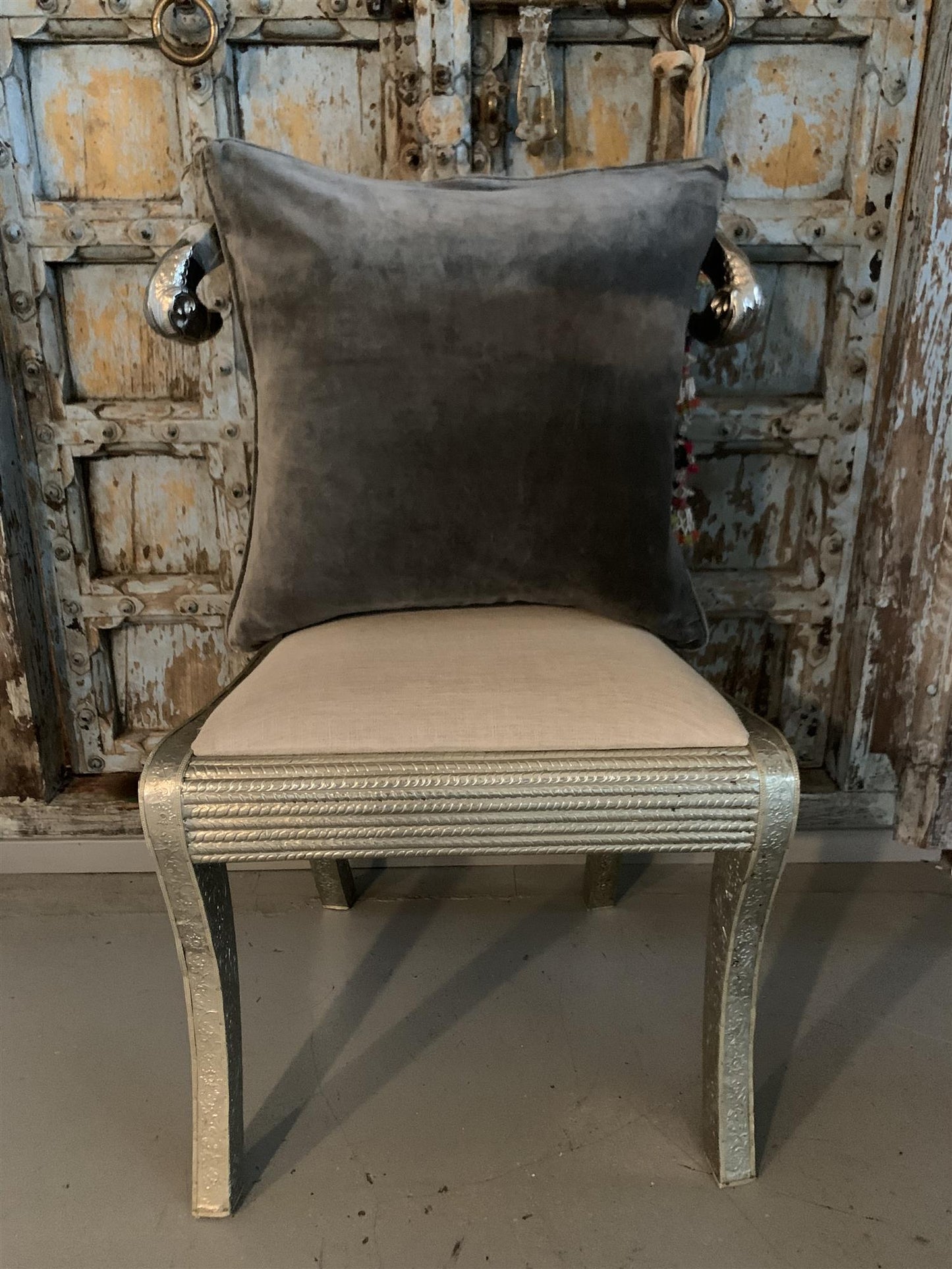 Putetrekk velur 50x50 cm elephant grey