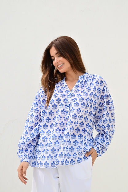 Eze bluse blue