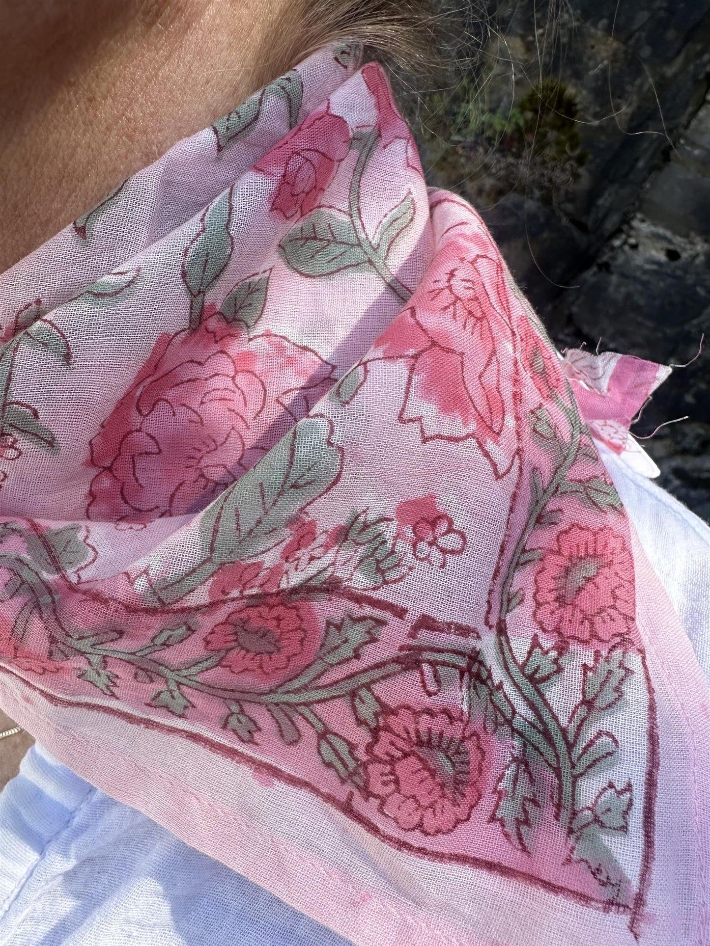 Montpellier lite skjerf pink