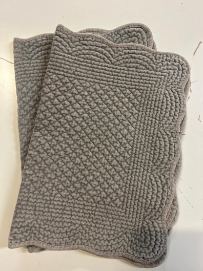 Spisebrikke avlang velur 35x50 cm  Dove