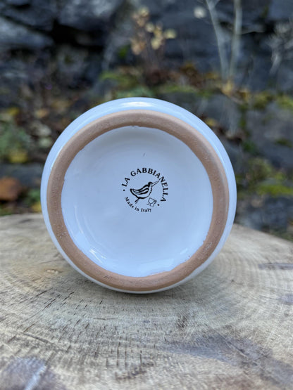 Veluto oljeflaske med helletut H 18 cm hvit