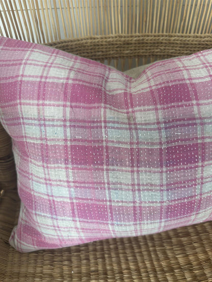 Putetrekk vintage kantha 30 x 40 cm Nr 76