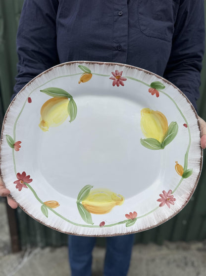 Limone ovalt serveringsfat 43 x 37 cm