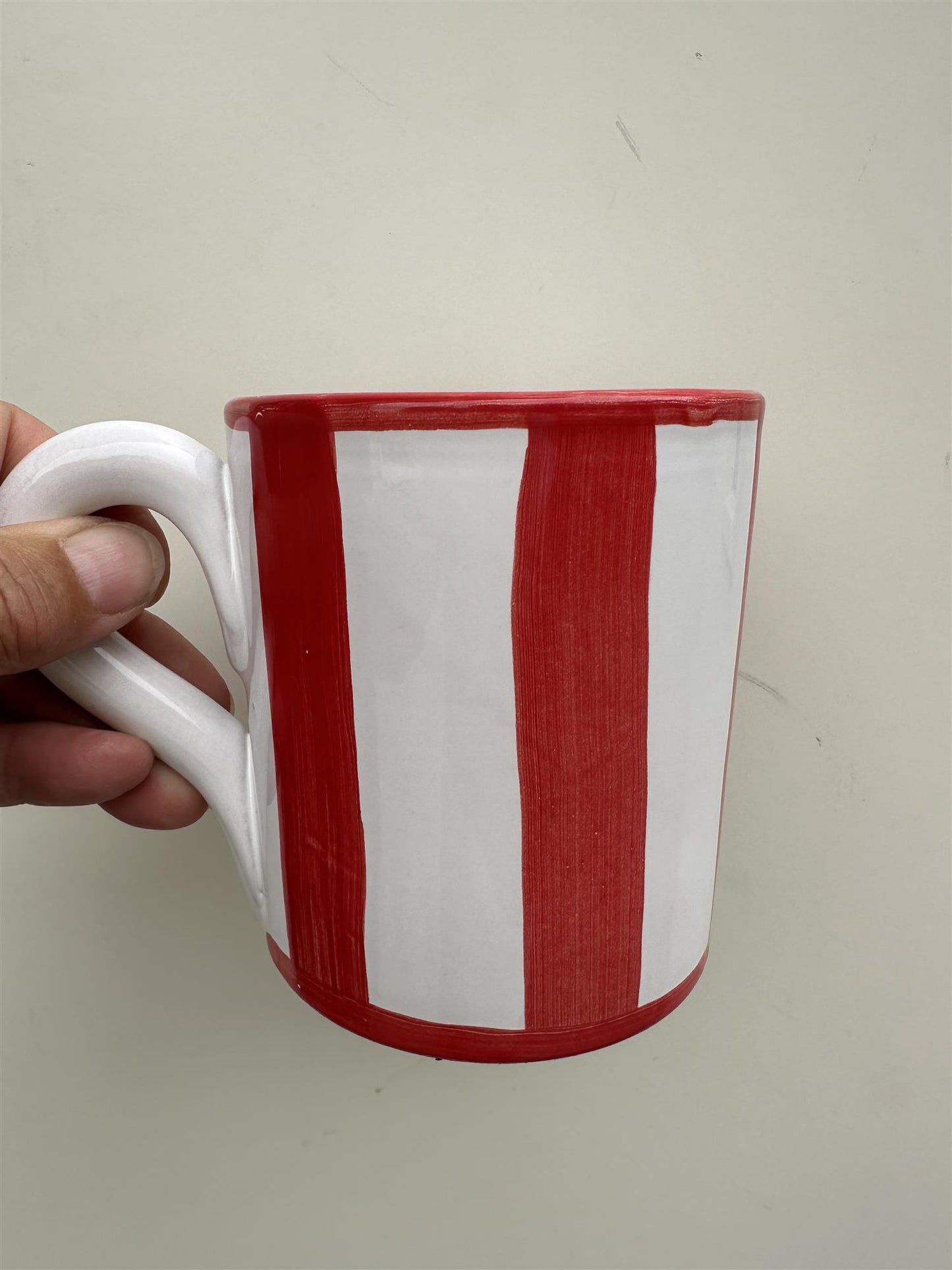 Rød stripe krus