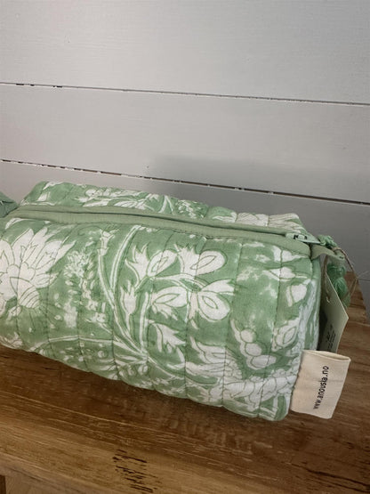 Sminkepung blokktrykket Colette green