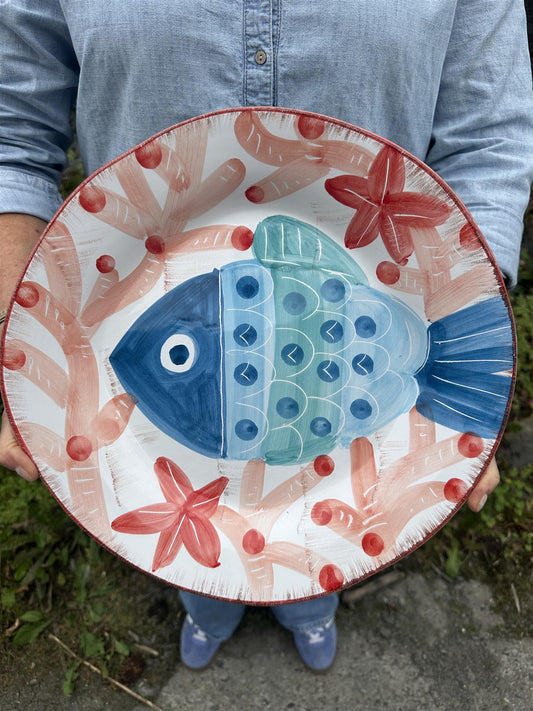 Fisk rundt serveringsfat Ø 33 cm